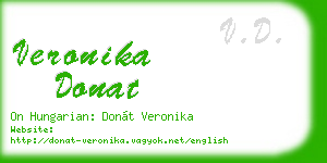 veronika donat business card