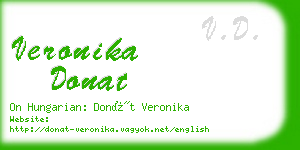 veronika donat business card